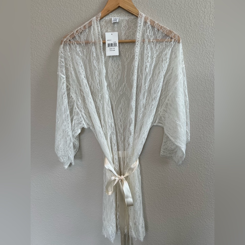 Hanky Panky Bridal Collection Lace Robe NWT